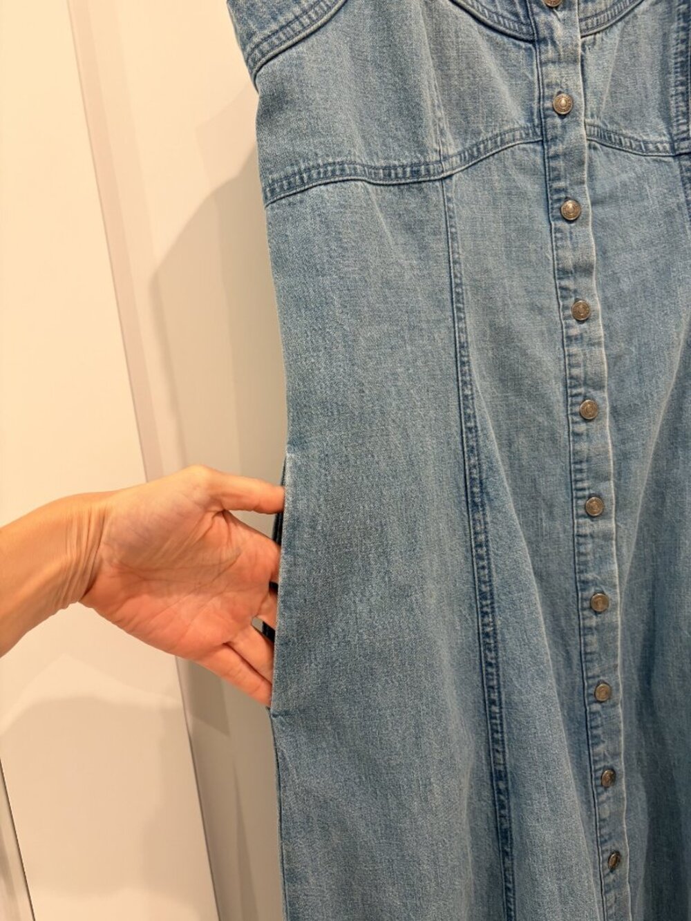 Free People Denim Maxi Dress - Picture 9 of 10